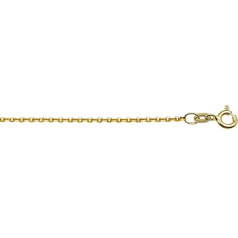 collier anker plat 1,2 mm 14K geelgoud