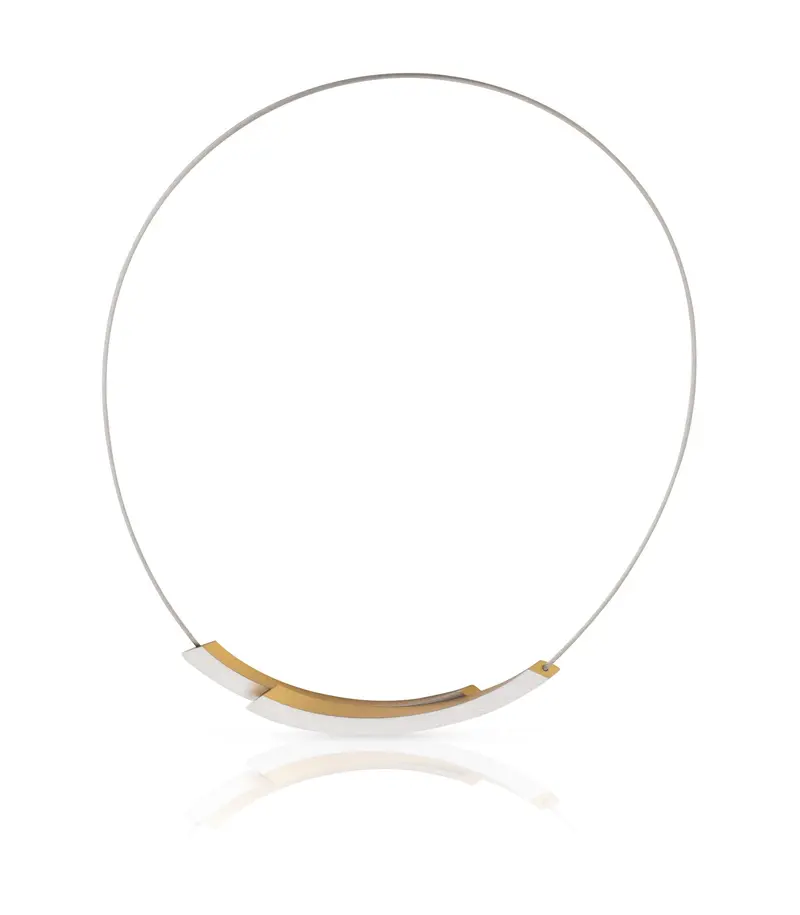 Collier Bogen Goudkleurig|Geel C74G