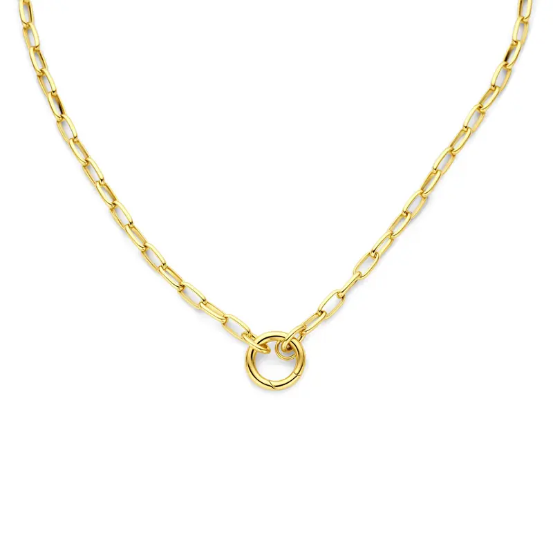 Collier connector 4,5 mm 45 cm 14K geelgoud
