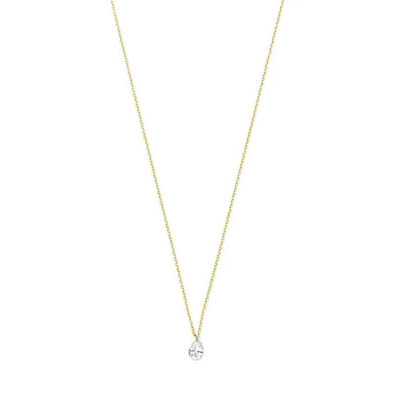 collier diamant 40 – 42 – 44 cm 0.20ct g si 18K geelgoud