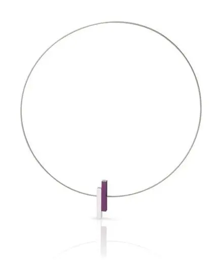 Collier Eenvoudige staafjes Paars C116P