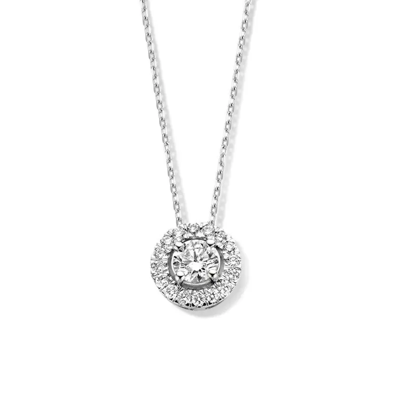 Collier Emma 0,50 crt. witgoud