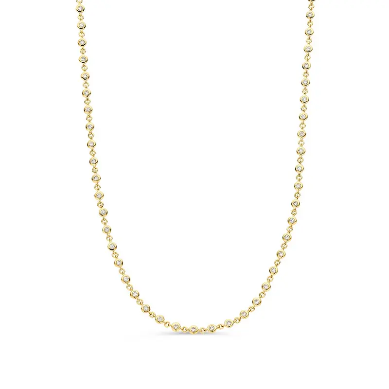 Collier geelgoud briljant 1,51 crt.