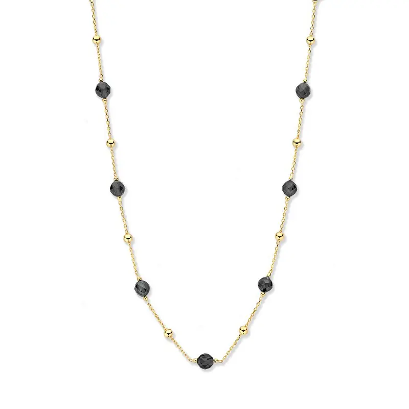 Collier geelgoud zirkonia