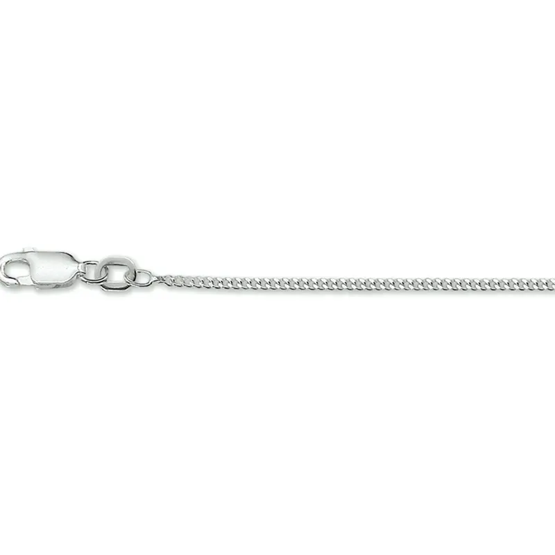 collier gourmet 1,4 mm 38 cm zilver gerhodineerd