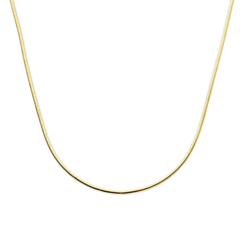 Collier gourmette 2,2 mm 40 + 4 cm 3 micron zilver verguld