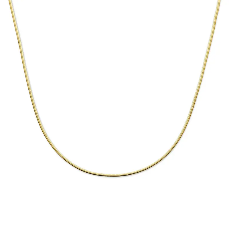 Collier gourmette 2 mm 40 + 4 cm 3 micron zilver verguld