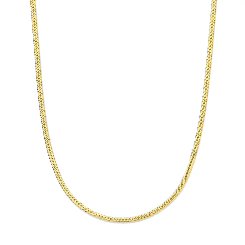 collier gourmette 3,4 mm 43 cm 14K geelgoud