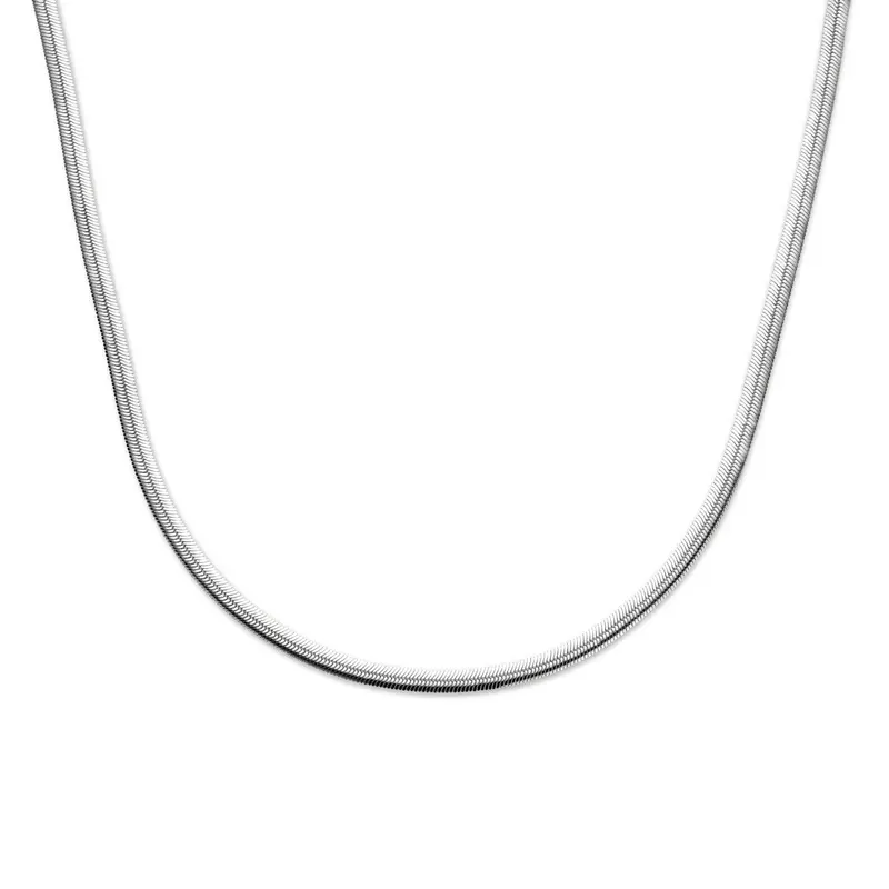 Collier gourmette 4,6 mm 40 + 4 cm zilver