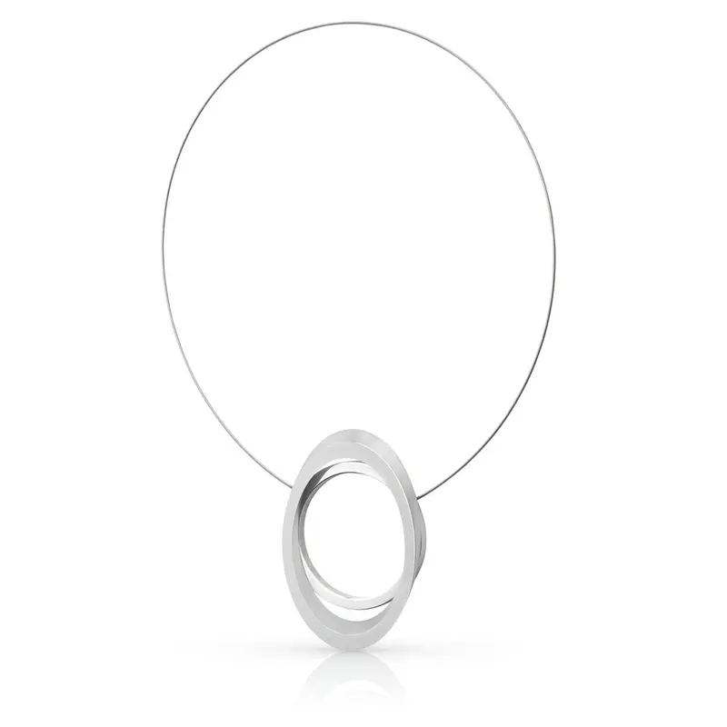 Collier Grote ring met Ovaal C242