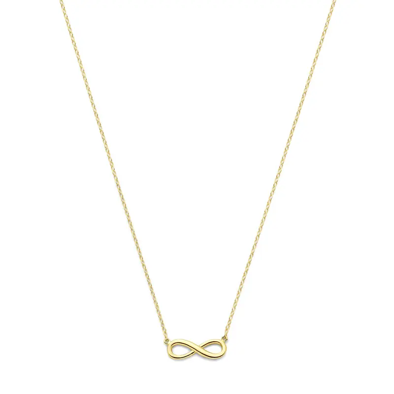 collier infinity  41 + 2 cm 14K geelgoud