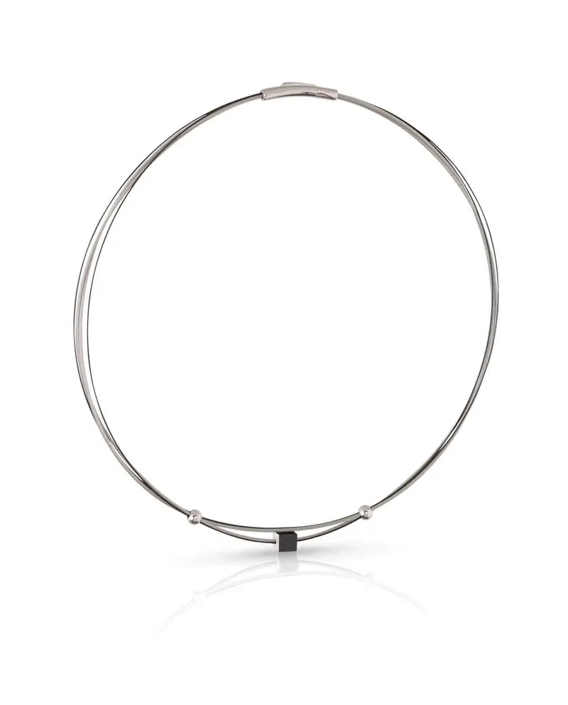 Collier Klein Kubusje Zwart C230Z