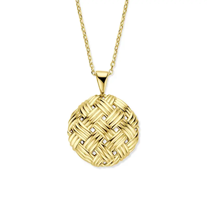 Collier knoop 42 - 44 cm 14K geelgoud