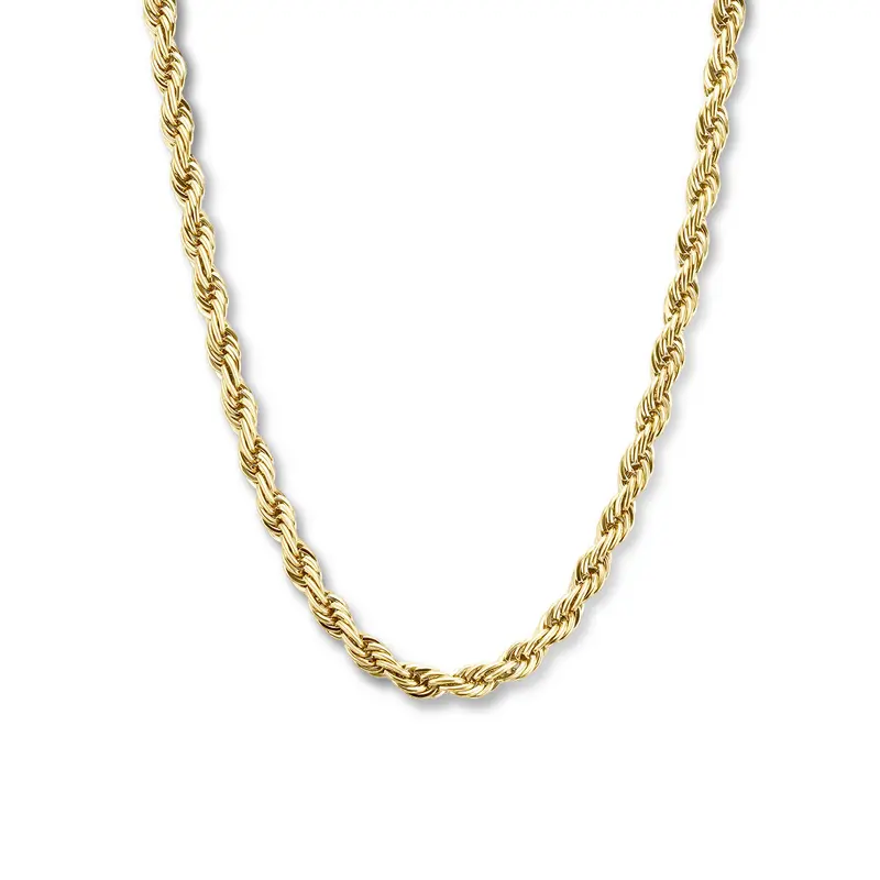 collier koord 5,7 mm 43 + 3 cm ion plating edelstaal