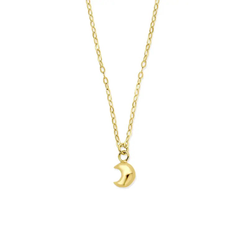 Collier maan 40 - 42 cm 14K geelgoud