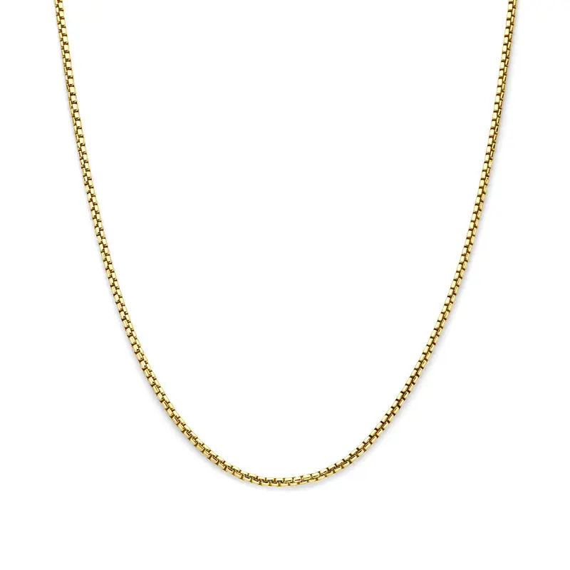 Collier massief 3,0 mm 45 cm Silgold (geel met zilverkern)