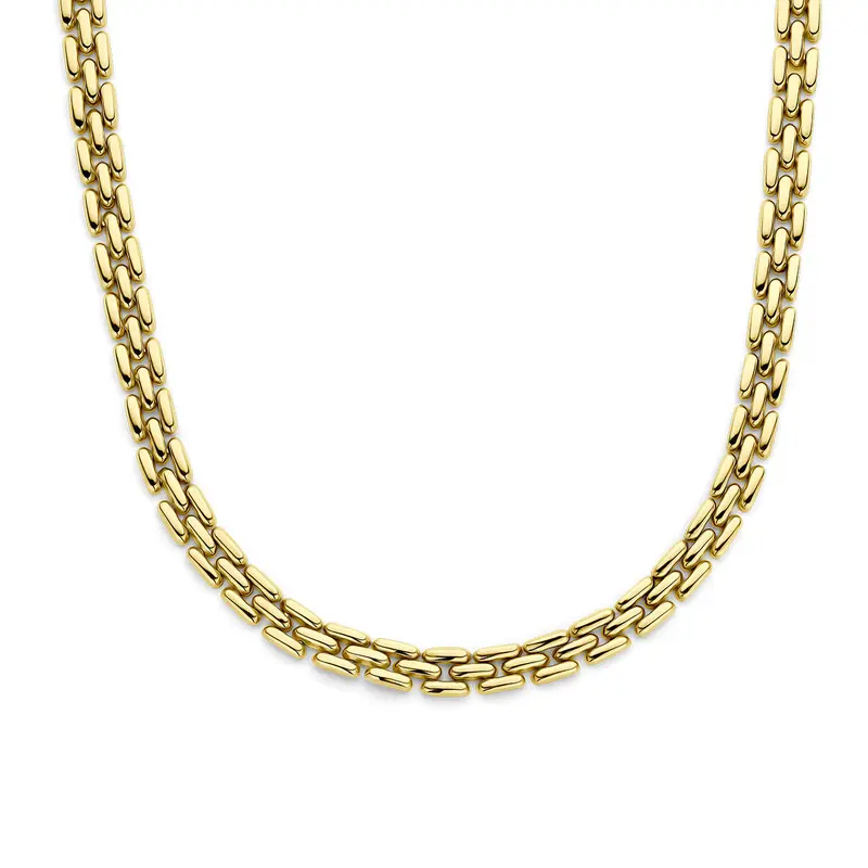 collier panter 6,5 mm 44 cm 14K geelgoud