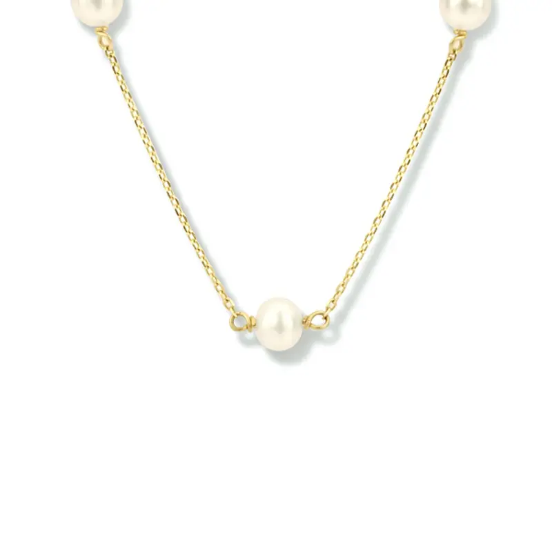 collier parel 40 - 42 - 44 cm 14K geelgoud