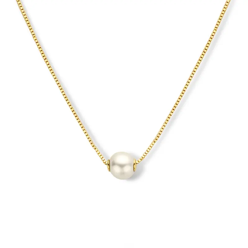 collier parel 42 - 45 cm 14K geelgoud