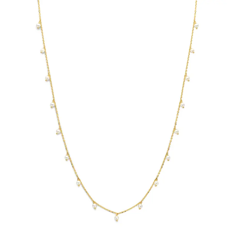 Collier parels 14K geelgoud 42 - 45 cm – 4036534
