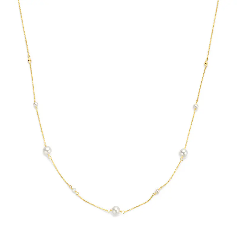 Collier parels 9K geelgoud 41 - 43 - 45 cm – 8001868