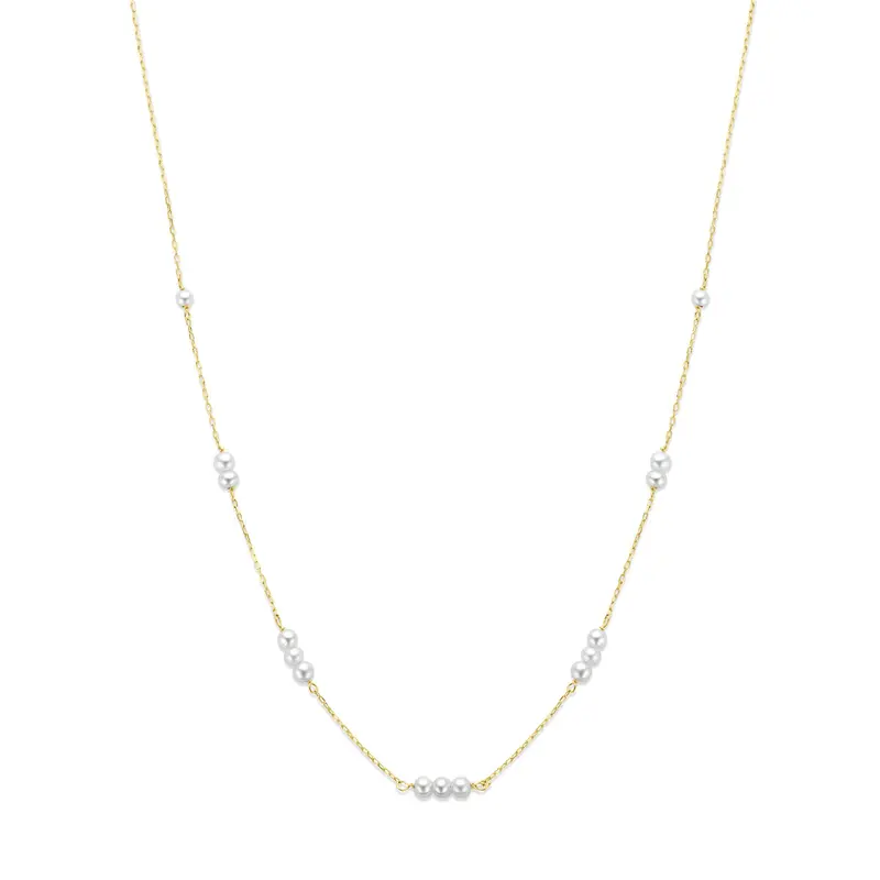 Collier parels 9K geelgoud 41 - 43 - 45 cm