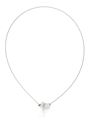 Collier Rondje en vierkantje C204