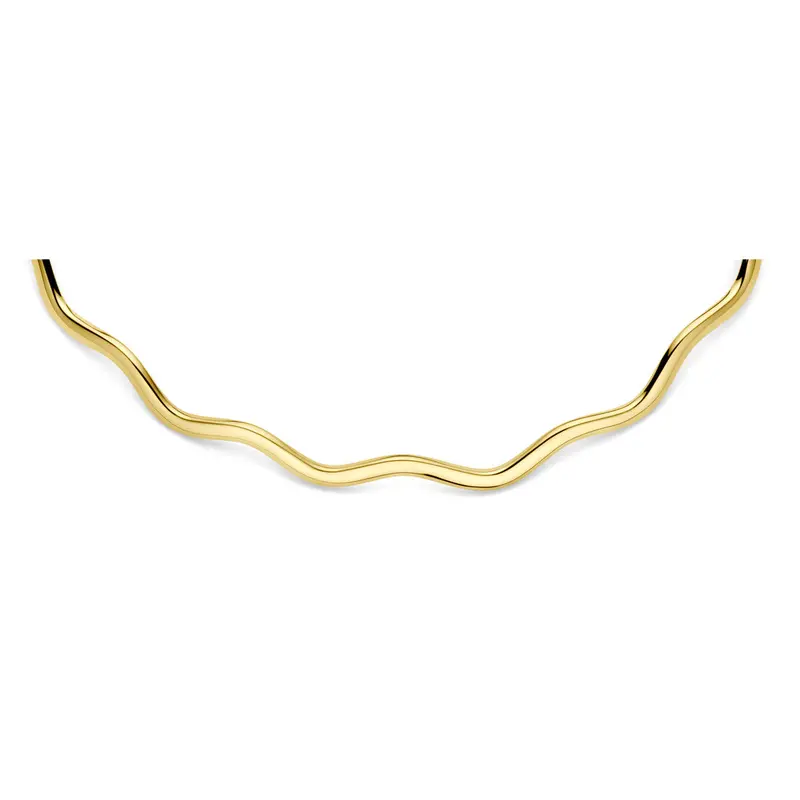 Collier spang 3,5 mm 41 + 4 cm 14K geelgoud
