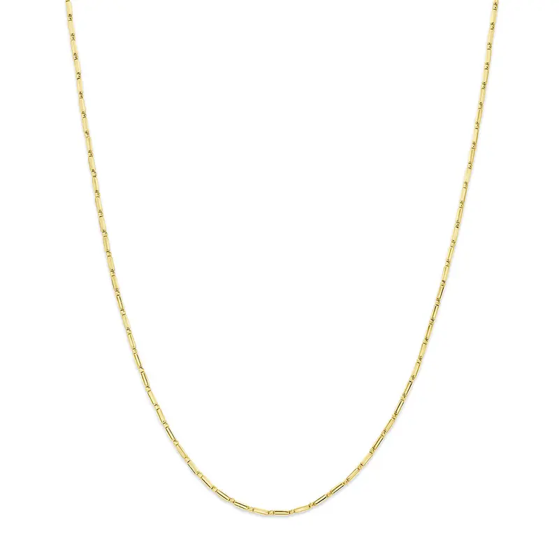 Collier staafjes 14K geelgoud 41 - 45 cm