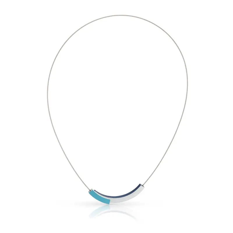 Collier twee boogjes met kleur C271B
