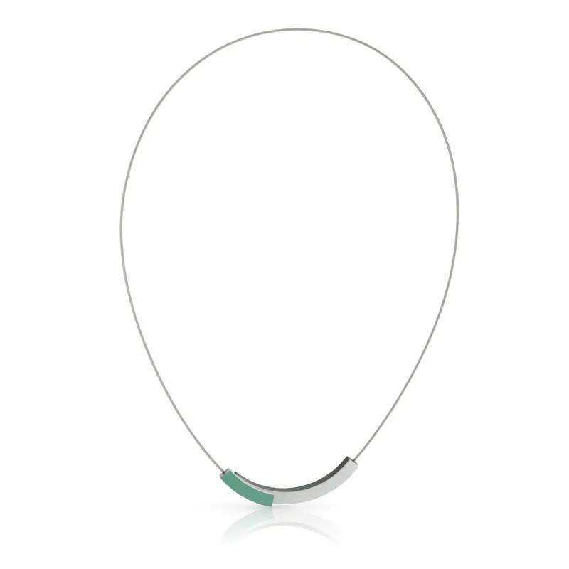 Collier twee boogjes met kleur C271GR
