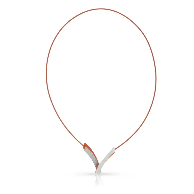 Collier V-Bogen op elkaar Oranje C255O