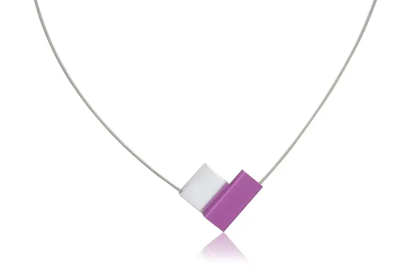 Collier V-vorm Paars C150P