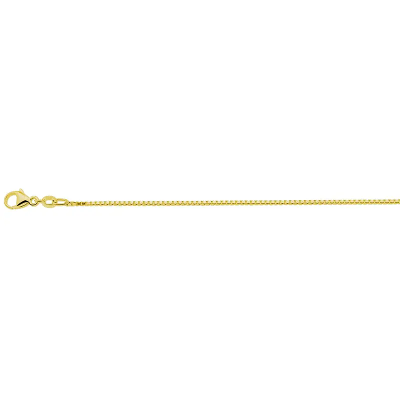 collier venetiaans 1,1 mm 3 micron zilver verguld (geel)