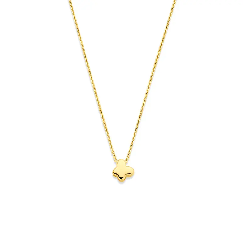 Collier vlinder 14K geelgoud 40 - 42 - 44 cm – 4036053