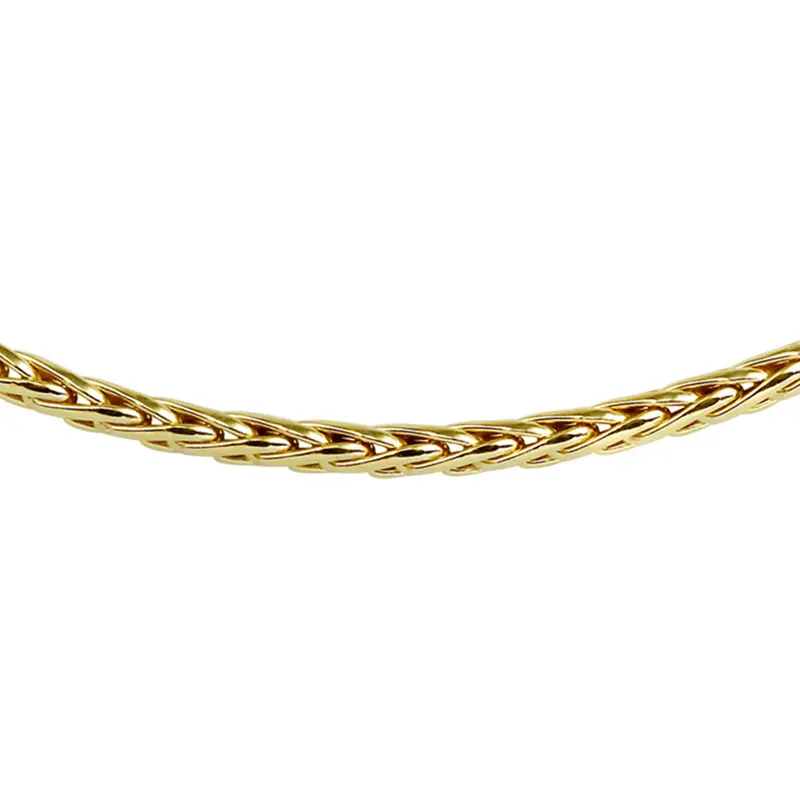 collier vossestaart 4,0 mm Zilgold (geelgoud met zilverkern)