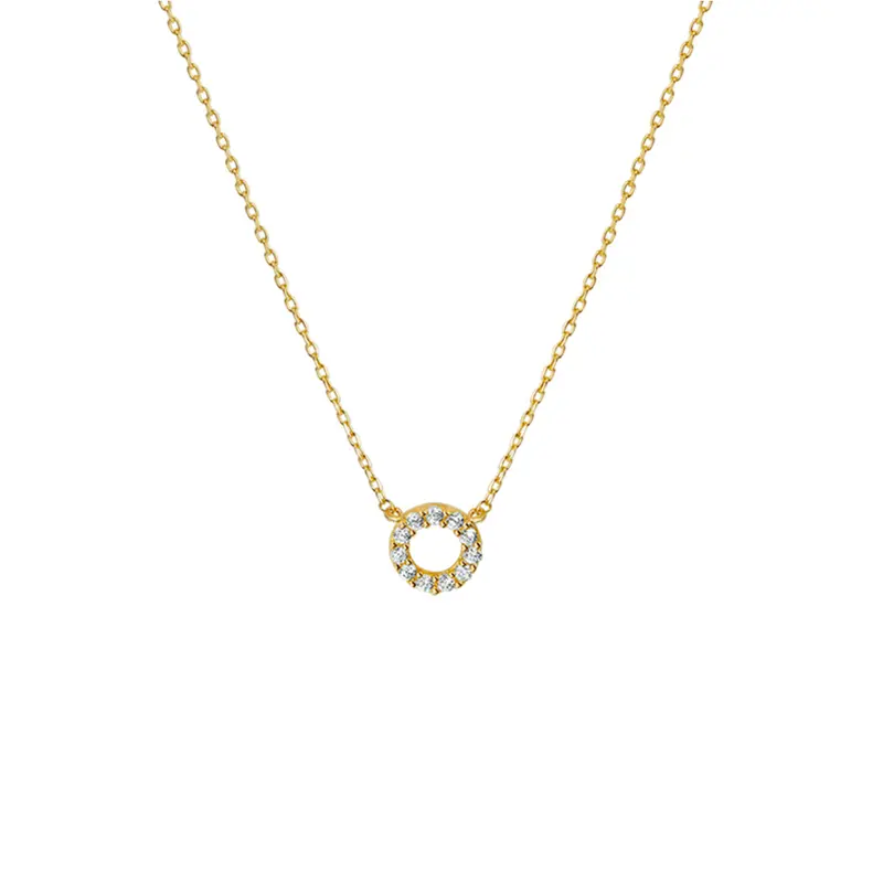 Collier zirkonia 9K geelgoud 40 - 42 - 44 cm – 8001360
