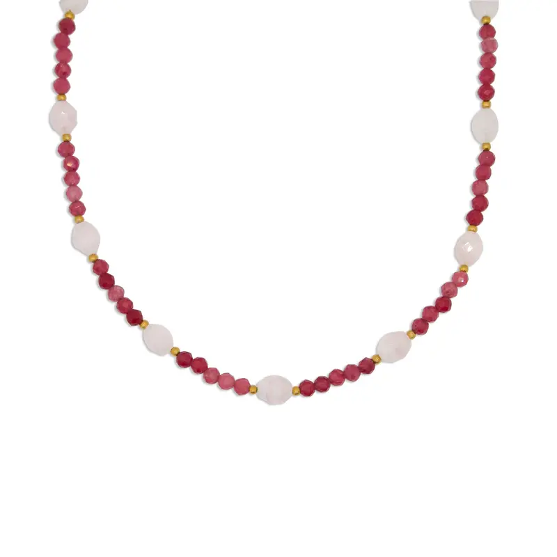 Connected Gems - Rozenkwarts & Toermalijn - Liefdevol