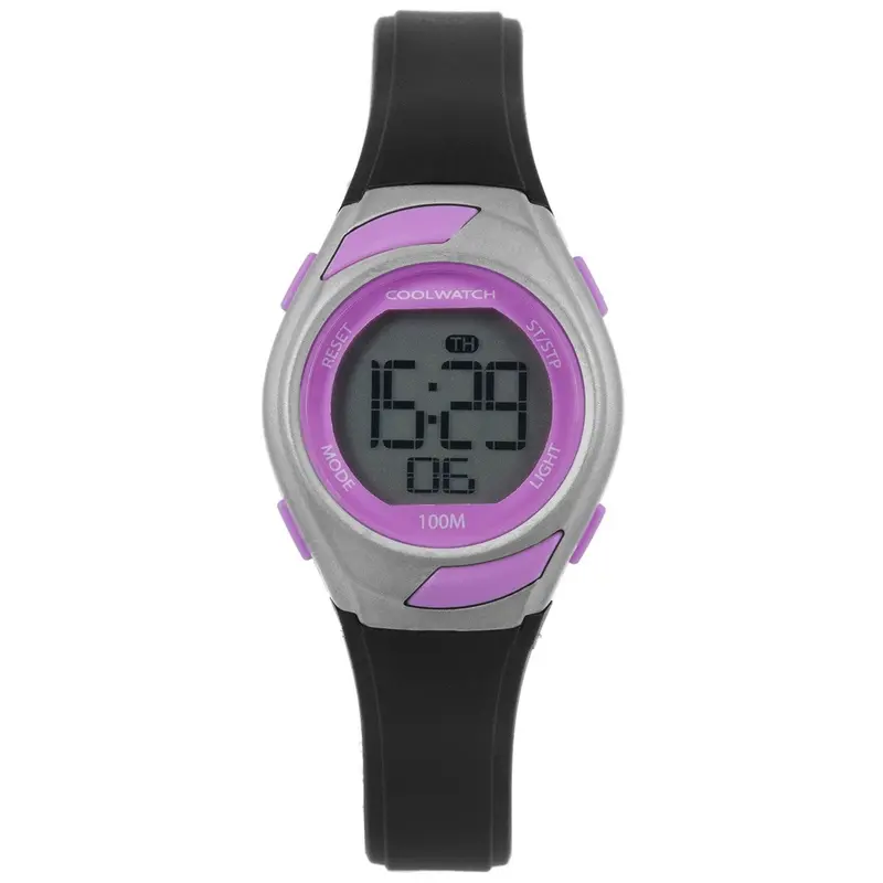 Coolwatch CW.346 Sportieve Meiden Digitaal Zwart 10 ATM