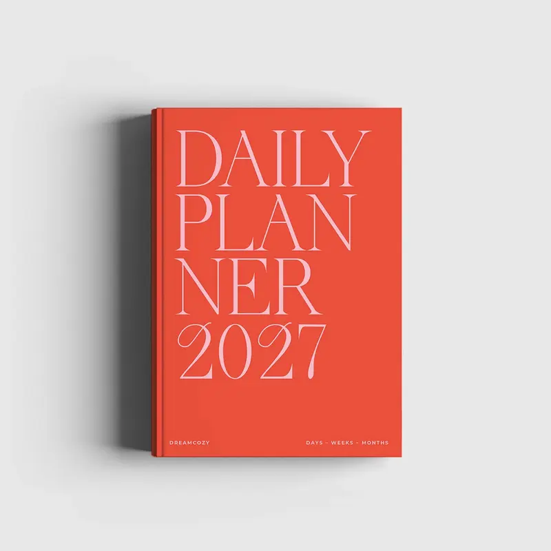 Cozy Planner 2027 – Berry Red