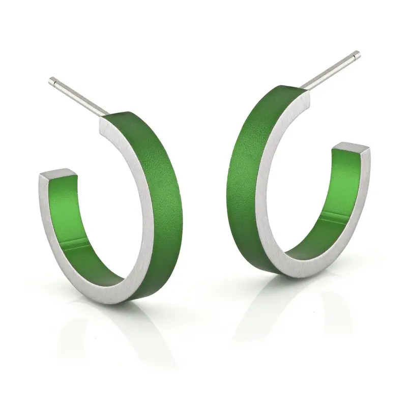 Creolen Ronde ringetjes Groen O51GR