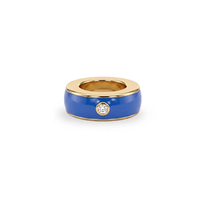 Crystal Charm Lock Blue
