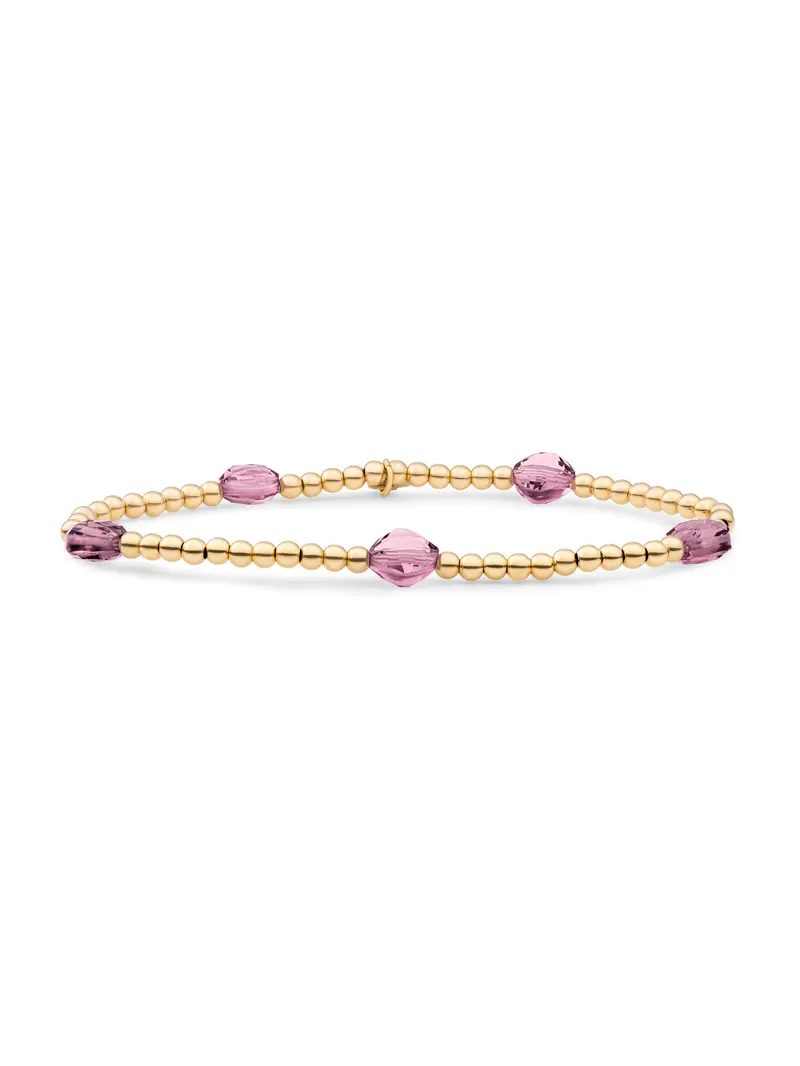 Cushion Cut Armband Aubergine Quartz