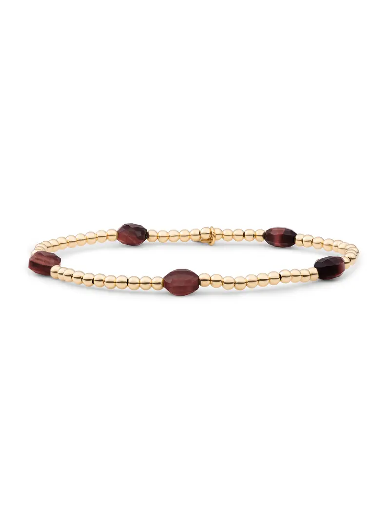 Cushion Cut Armband Red Tiger Eye