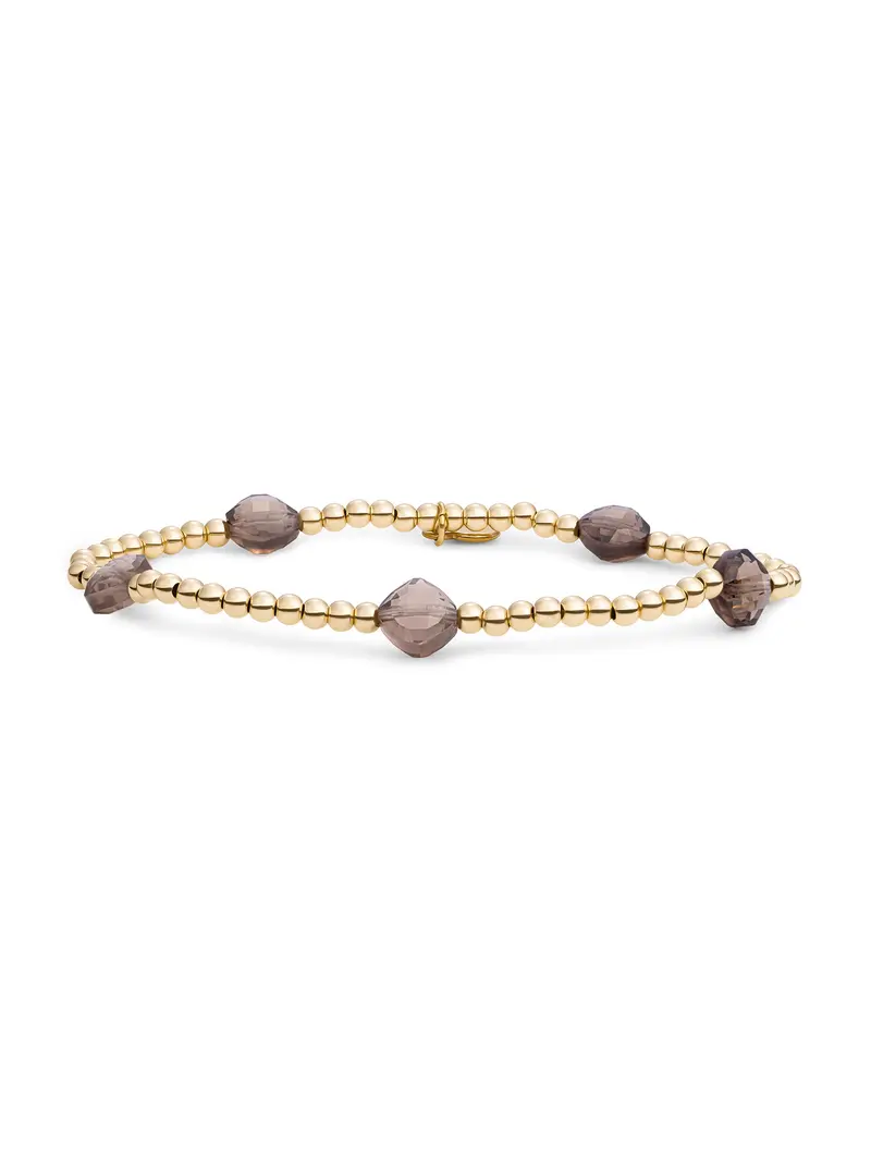 Cushion Cut Armband Smoky Quartz