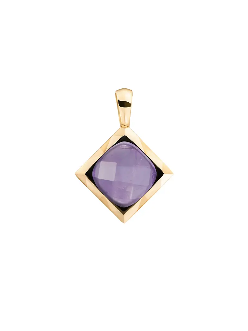 Cushion Cut Pendant Amethyst