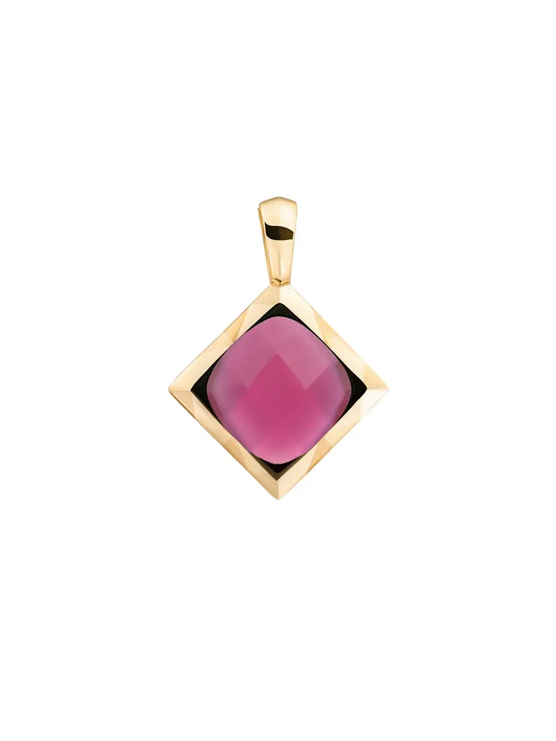 Cushion Cut Pendant Candy Jade
