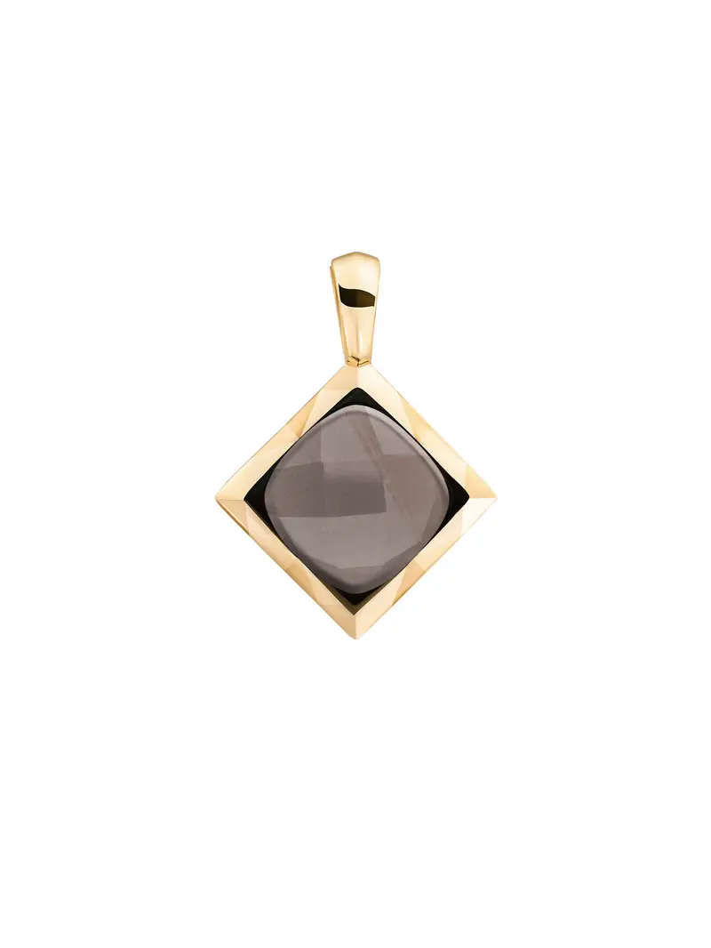 Cushion Cut Pendant Smoky Quartz