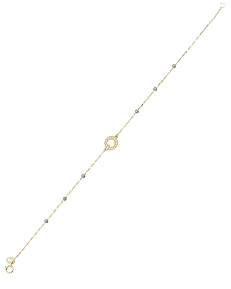 Dames Armband Dots Hart 14K Goud BeMy
