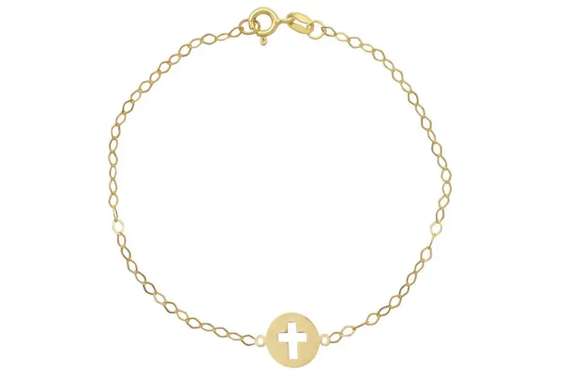 Dames Armband Kruisje 14K Goud BeMy